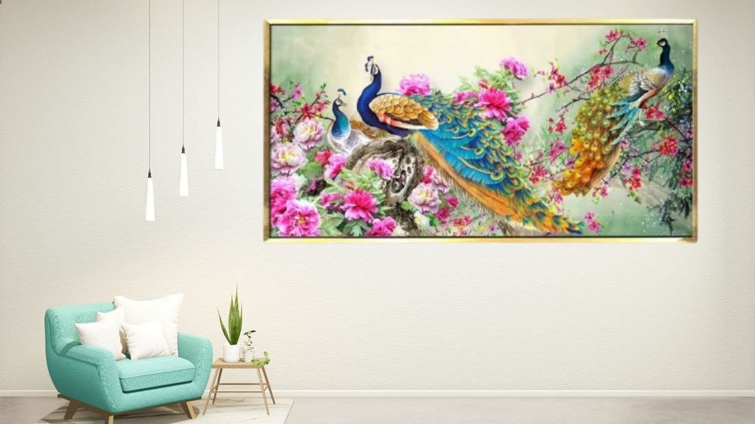 How Peacock Vastu Canvas Paintings Enhance Positivity in Your Home?