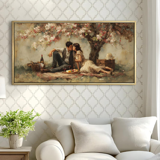 Vintage Spring Canvas Wall Painting For Hotel