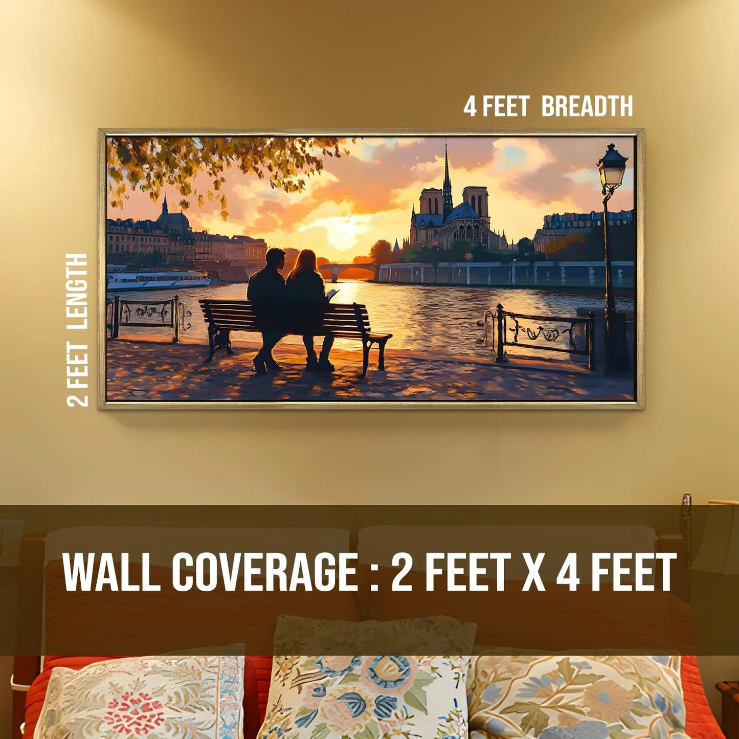 Vintage Florence Canvas Wall Art For Hotel