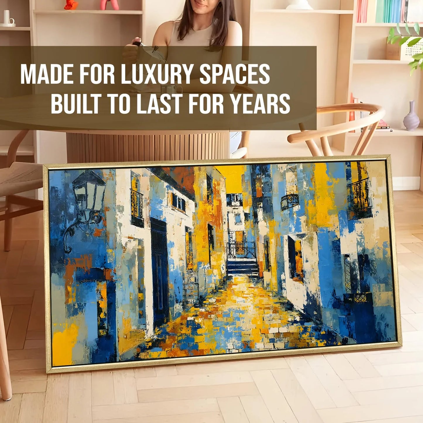 Vintage Modern Alley Canvas Wall Painting