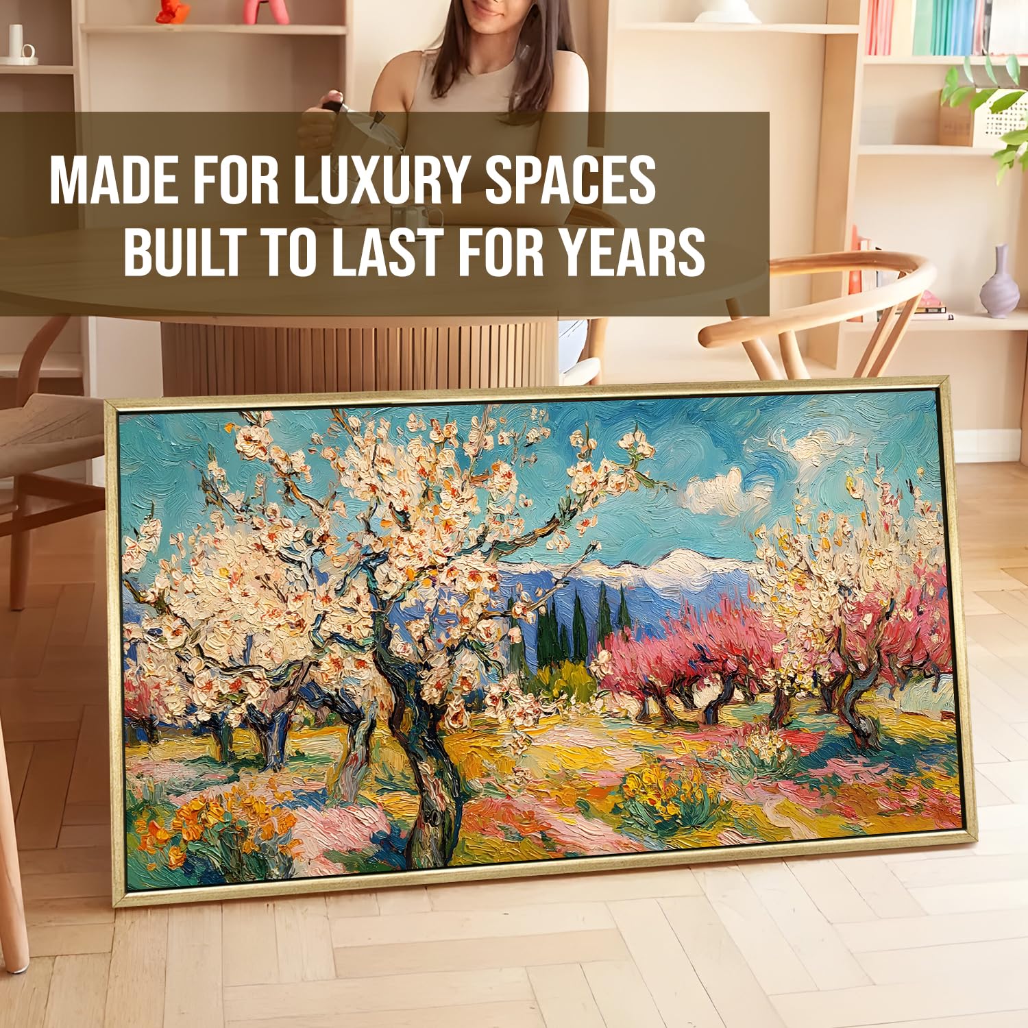 Vintage Floral Canvas Wall Painting For Hotel
