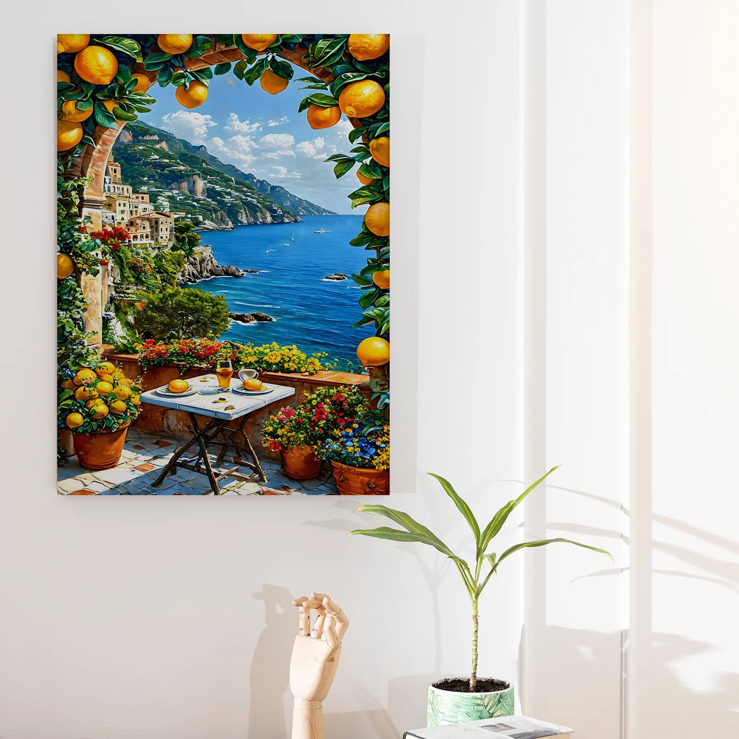 Coastline Canvas Wall Painting For Hotel Decor