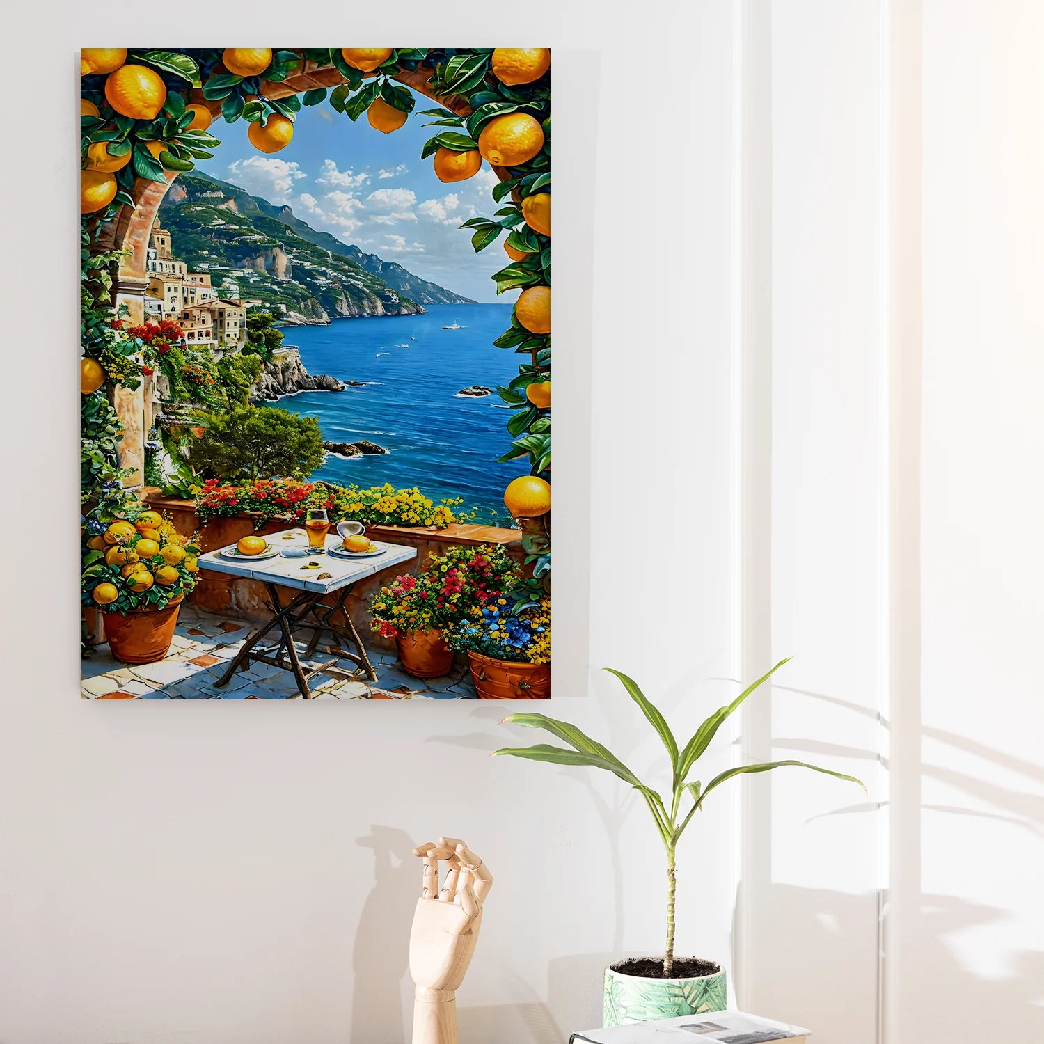 Coastline Canvas Wall Painting For Hotel Decor