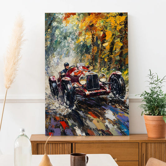 Vintage Car Wall Canvas Wall Art For Home Decoration