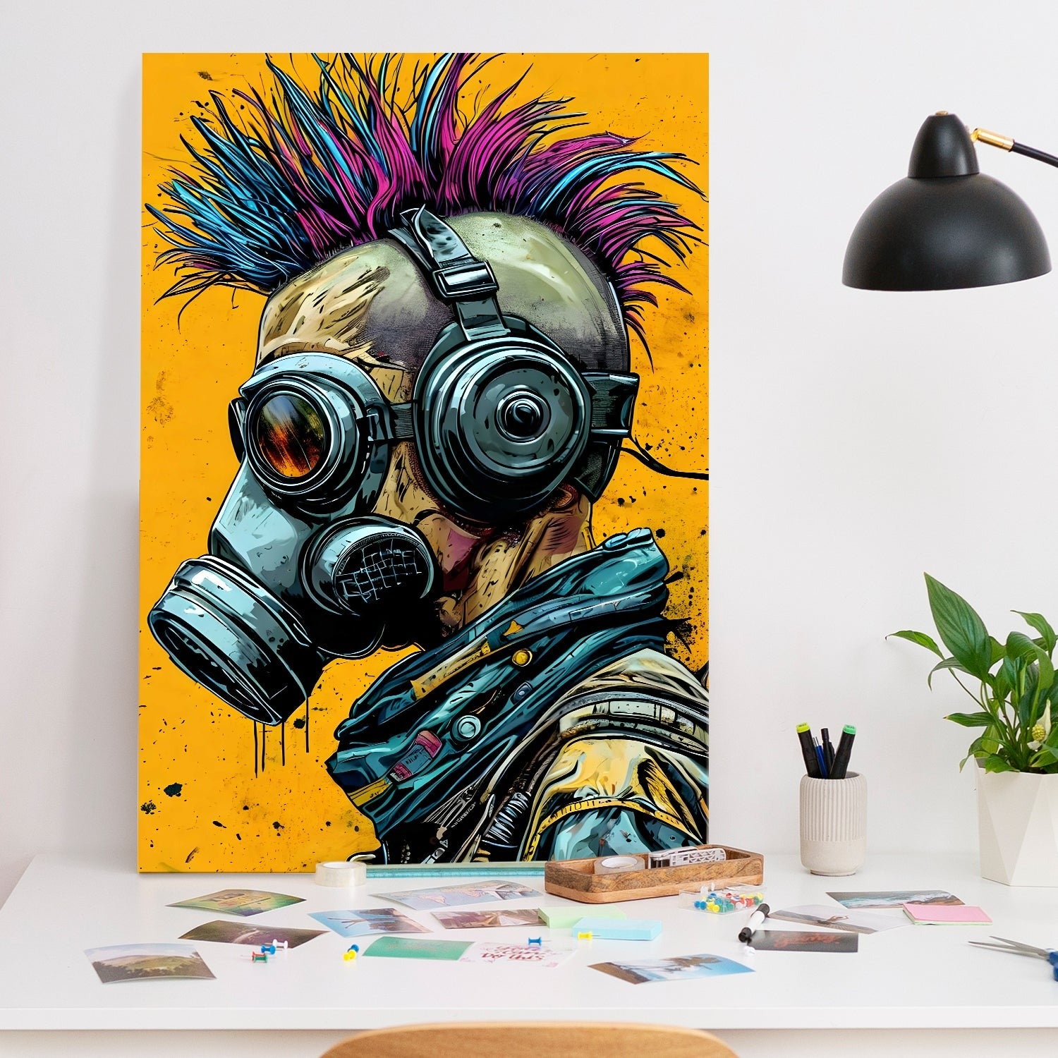 Neon Resistance canvas Wall Art Painting