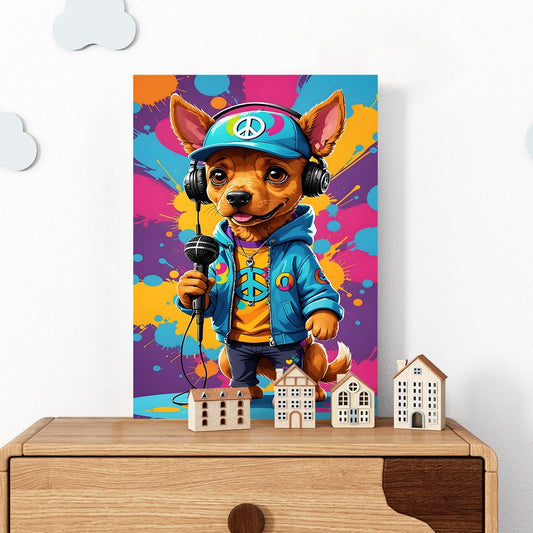 Rap Star Rover canvas Wall Art Painting