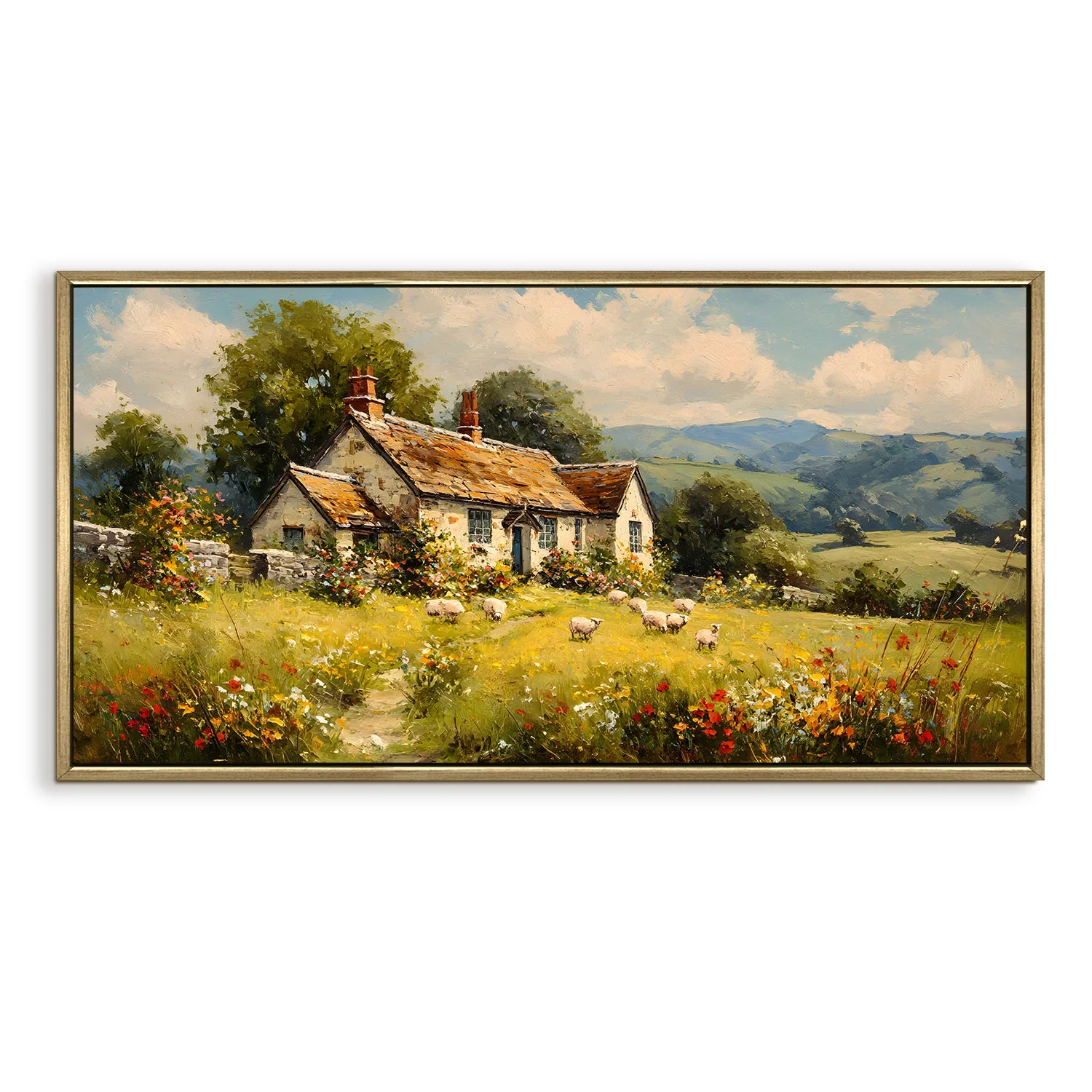 Vintage Countryside Wall Canvas Wall Art For Hotel