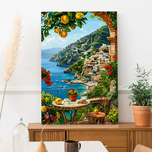 Coastline Wall Canvas Painting For Hotel
