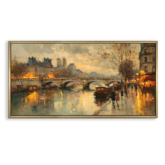 Vintage Cityscape Wall Canvas Wall Painting