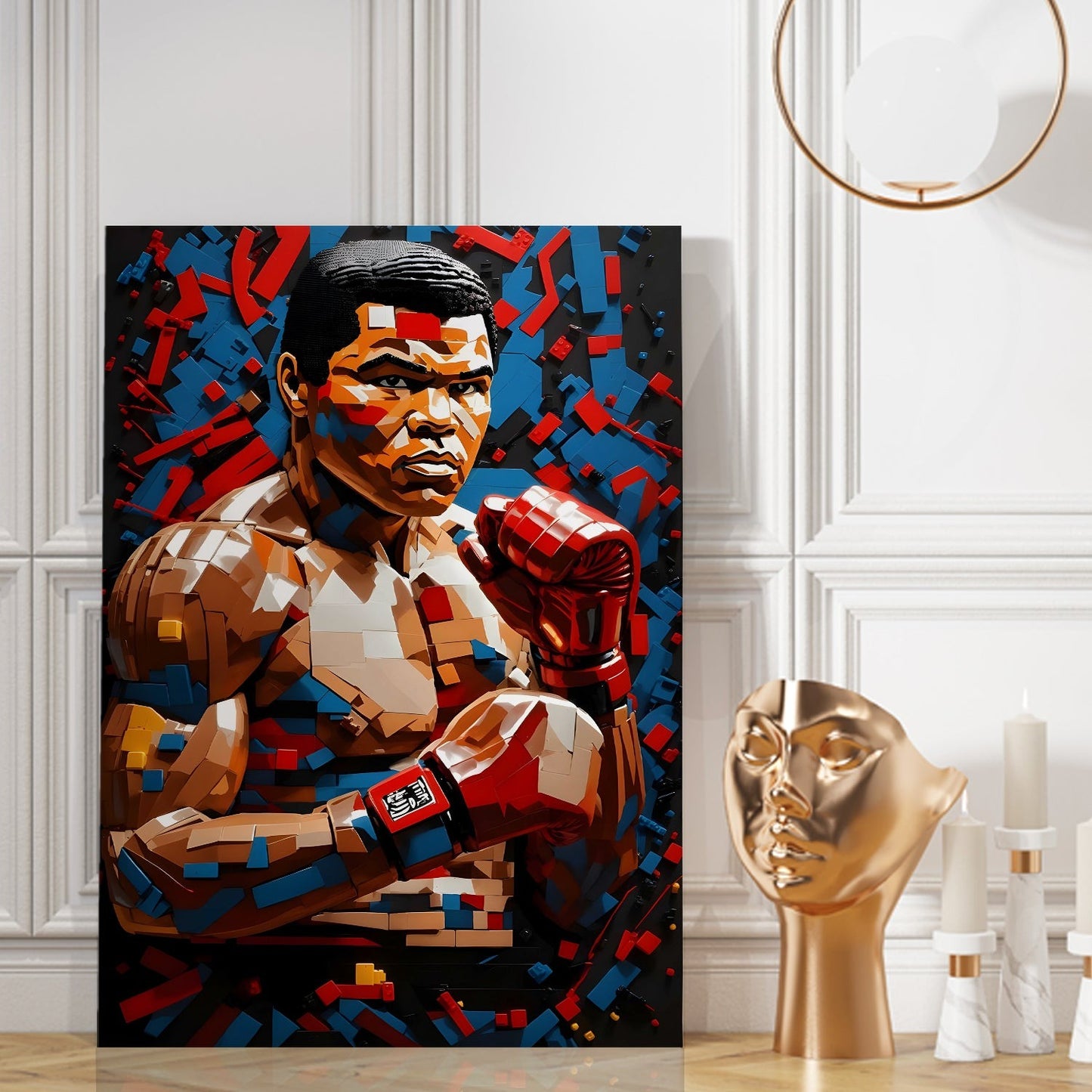 Boxing Royalty Wall Art Painting, HD Canvas Print, Framed, Ready to Hang
