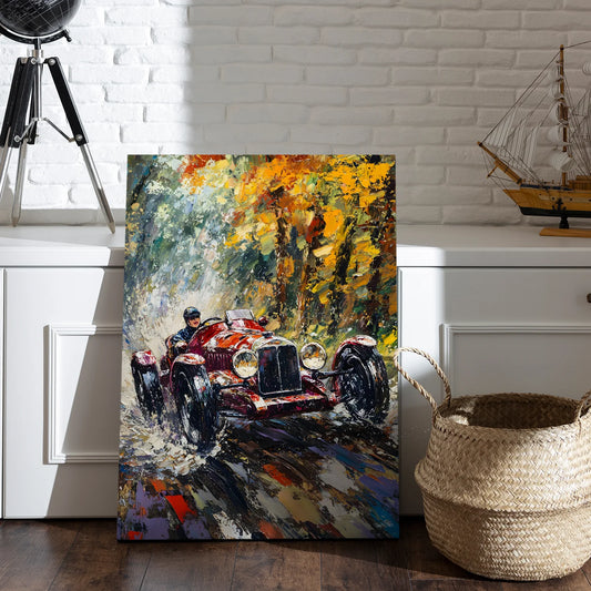 Vintage Car Wall Canvas Wall Art For Home Decoration