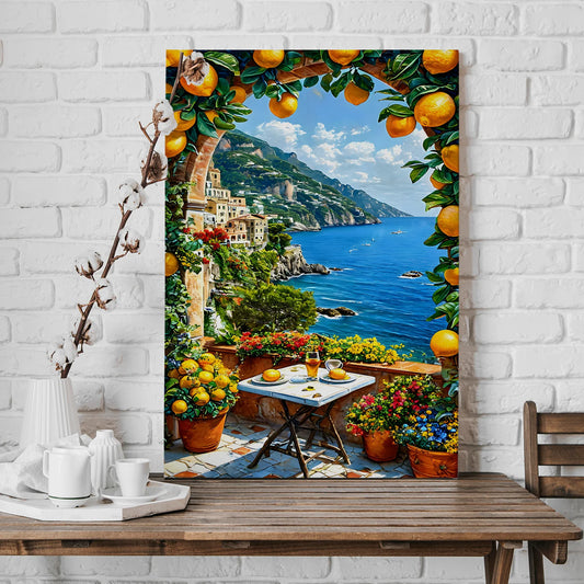 Coastline Canvas Wall Painting For Hotel Decor
