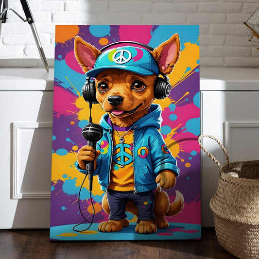 Rap Star Rover canvas Wall Art Painting
