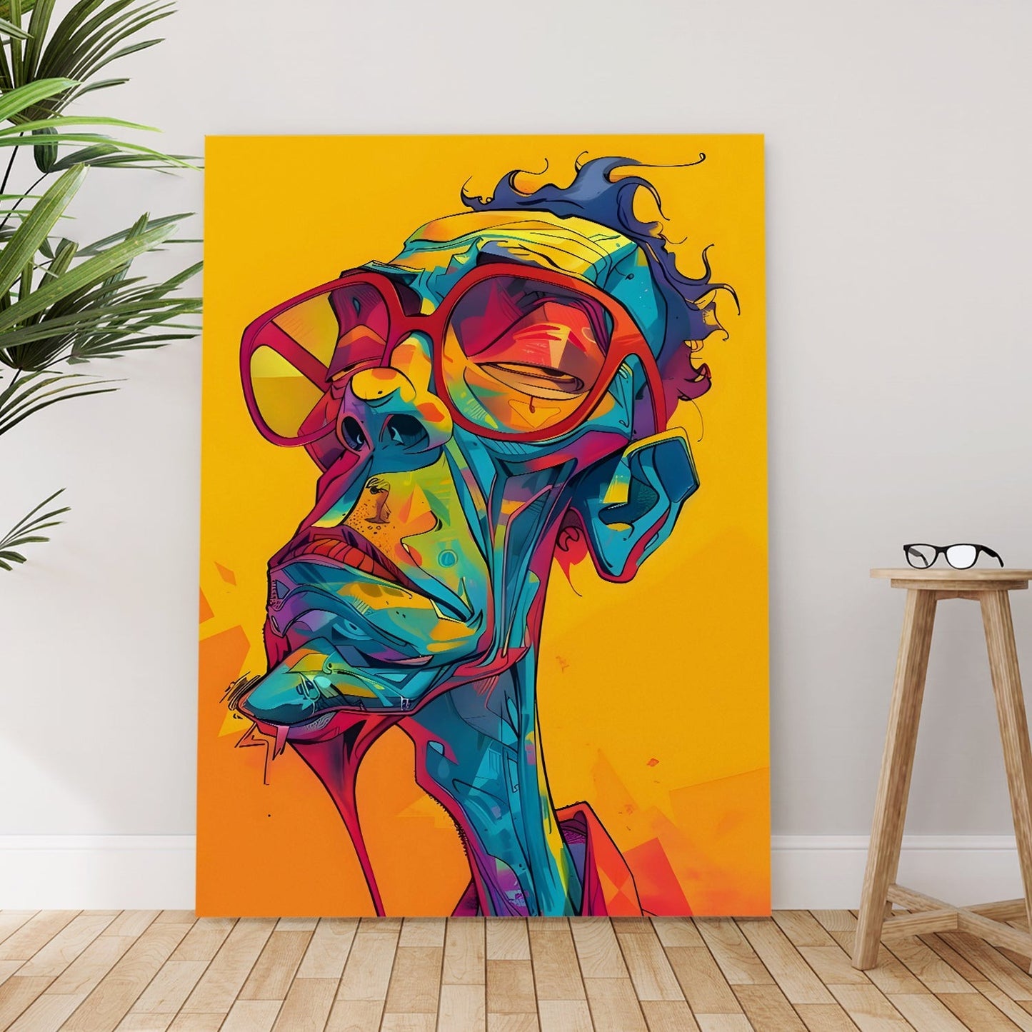 Electric Ego Wall Art Painting, HD Canvas Print, Framed, Ready to Hang