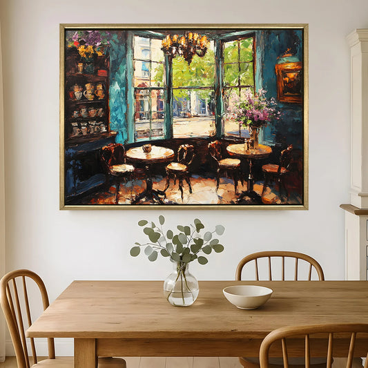 Vintage Canvas Wall Painting For Restaurant And Cafe Decoration