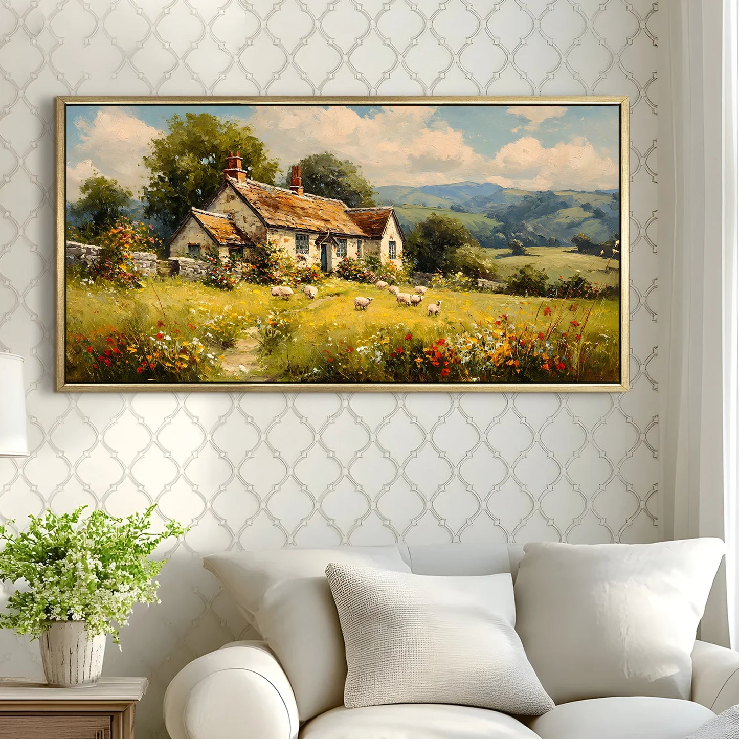 Vintage Countryside Wall Canvas Wall Art For Hotel