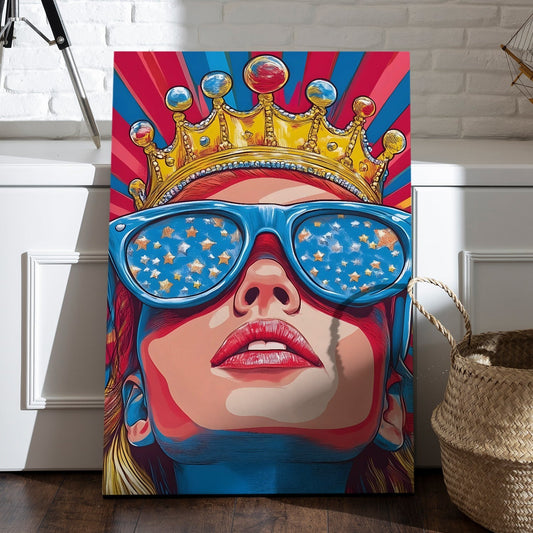 Pop Culture Queen canvas wall art painting