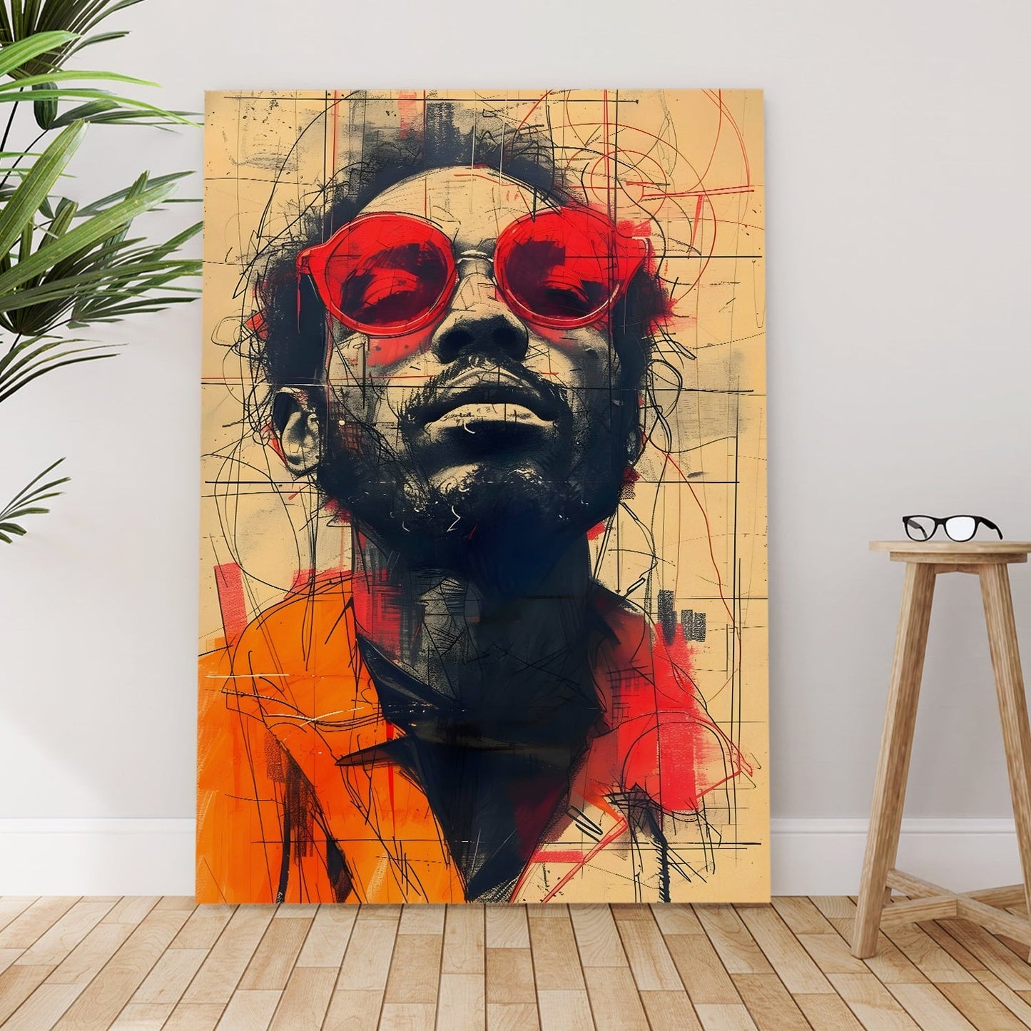 Streetside Icon Wall Art Painting, HD Canvas Print, Framed, Ready to Hang