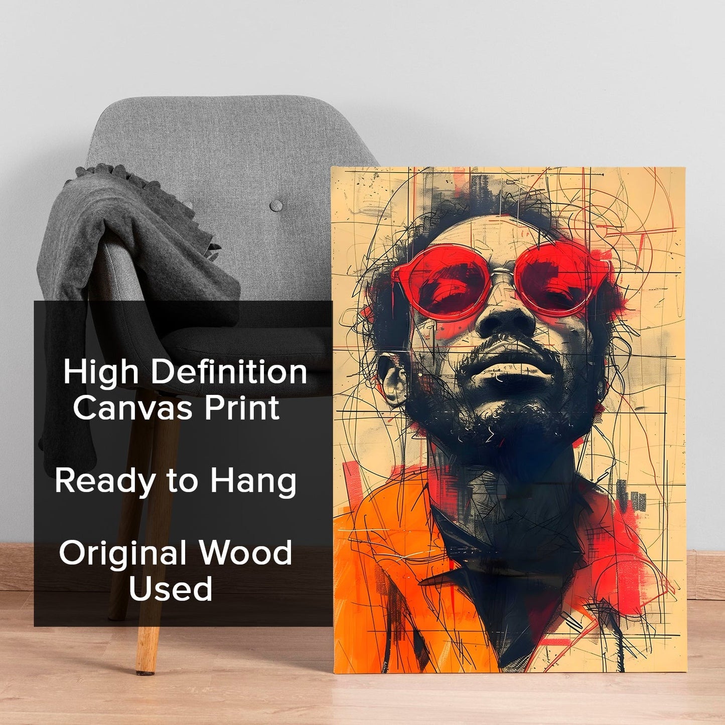 Streetside Icon Wall Art Painting, HD Canvas Print, Framed, Ready to Hang