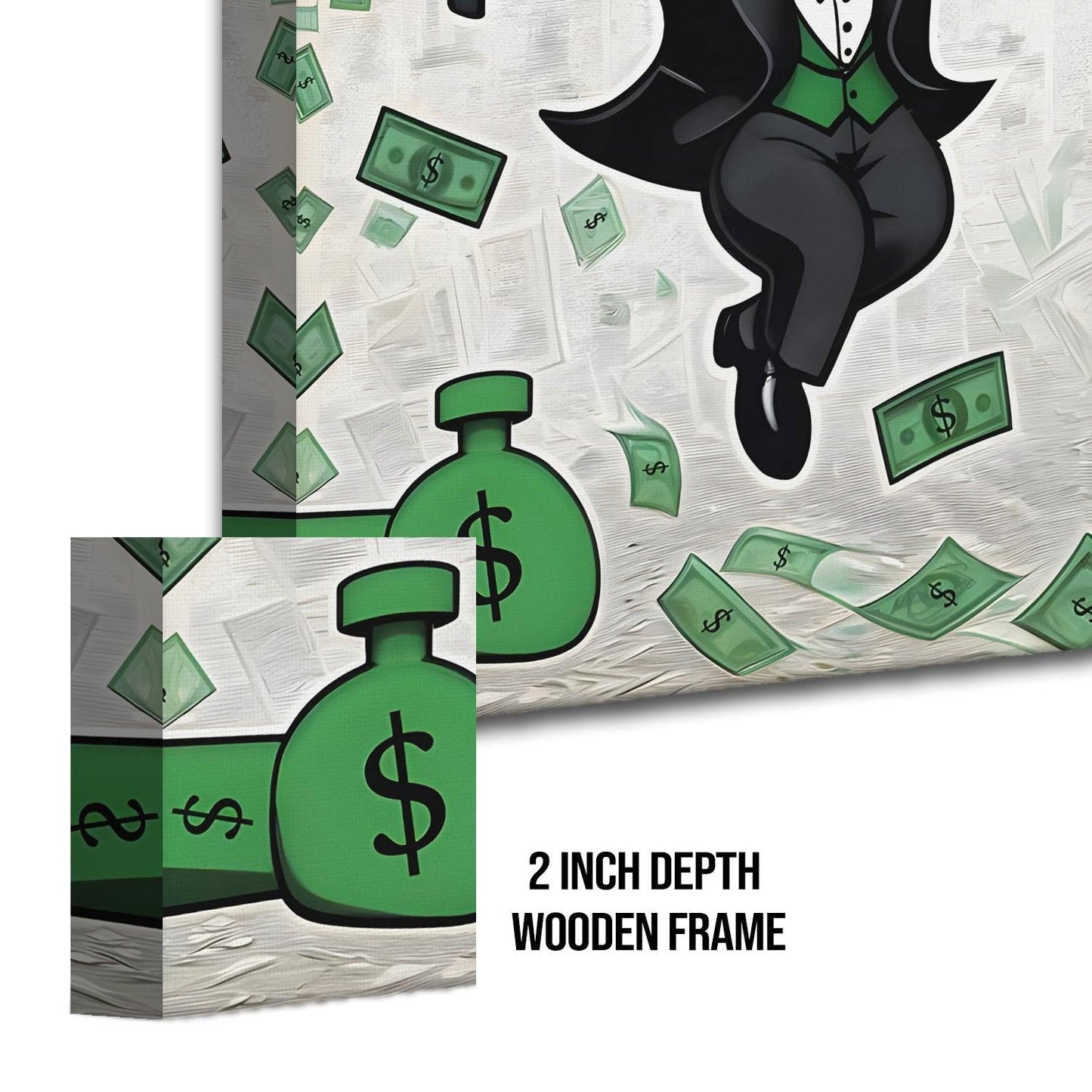 Gangsta Monopoly Man canvas wall art painting