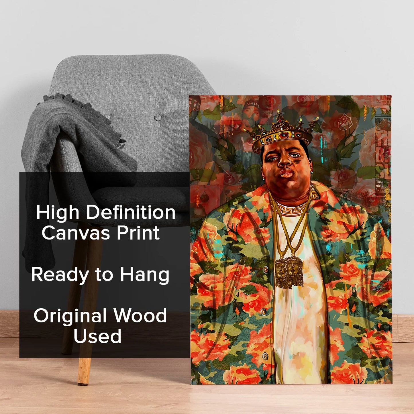 The Notorious B.I.G. American rapper Portrait Wall Art