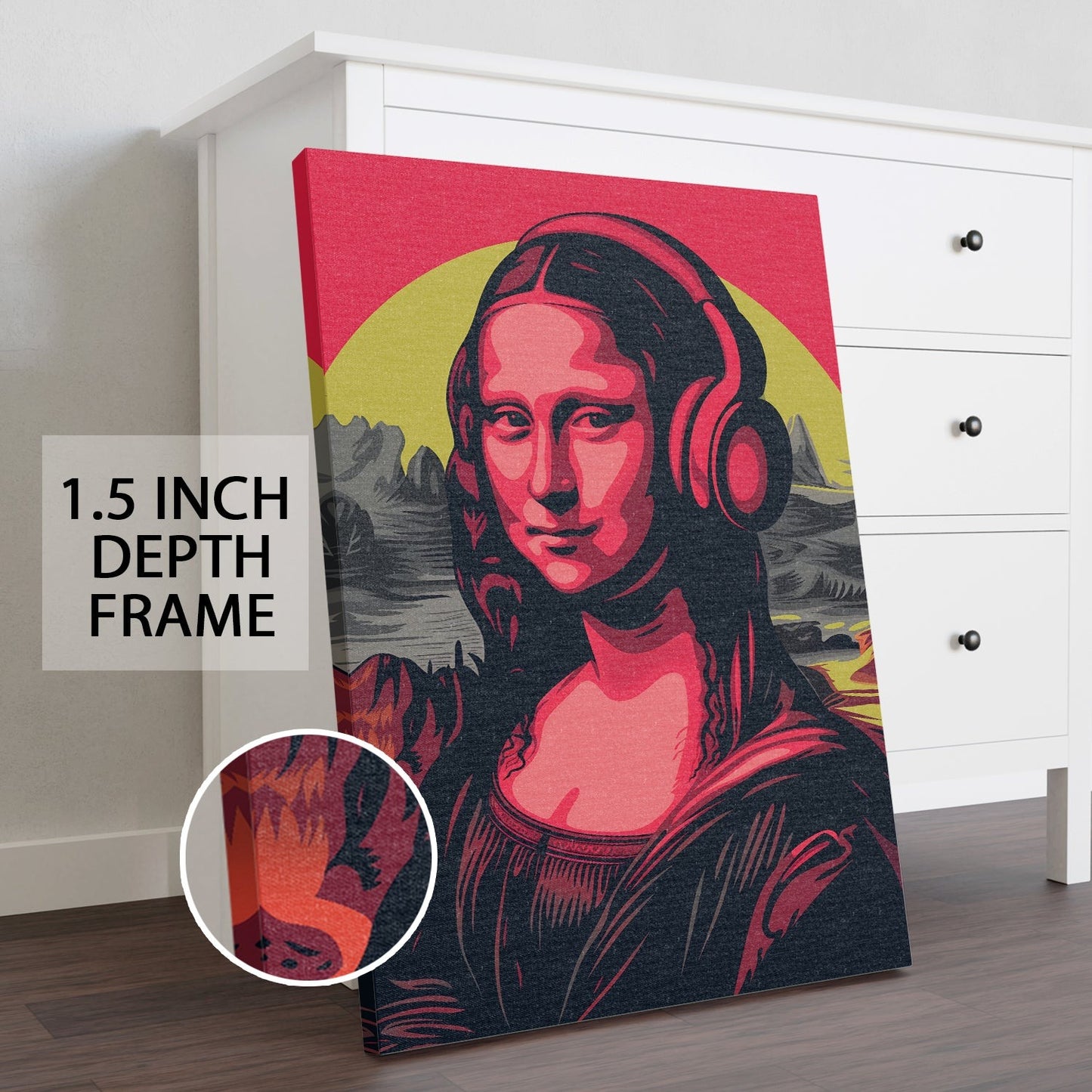 Mona Lisa Altered Wall Art Painting, Ready to Hang