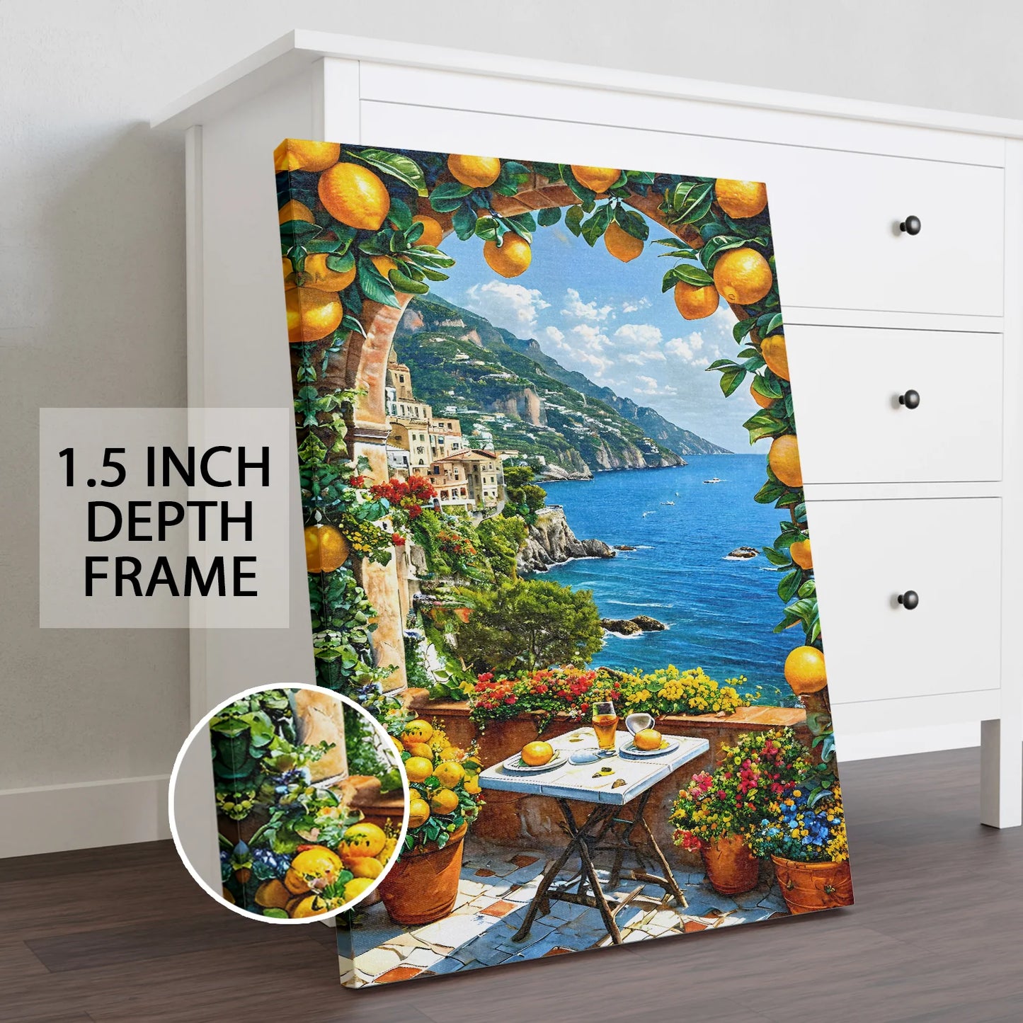 Coastline Canvas Wall Painting For Hotel Decor