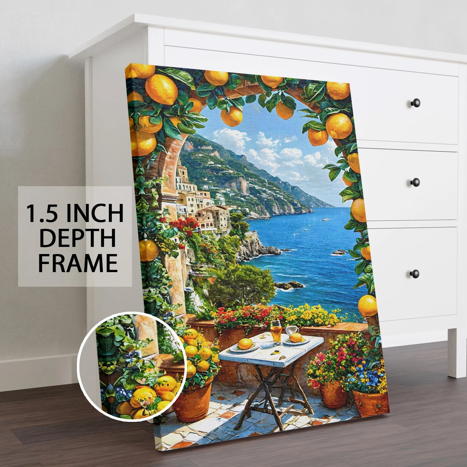 Coastline Canvas Wall Painting For Hotel Decor