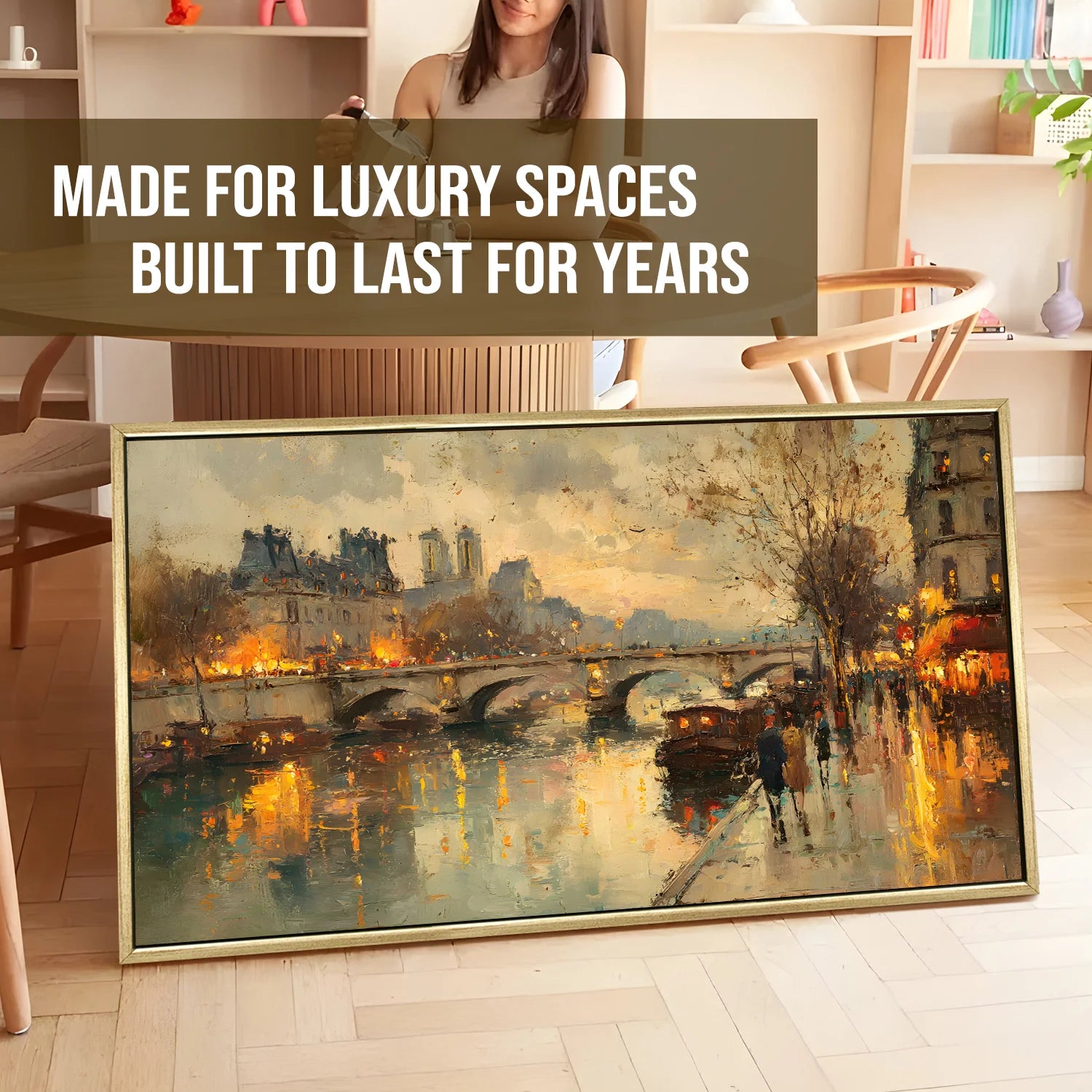 Vintage Cityscape Wall Canvas Wall Painting