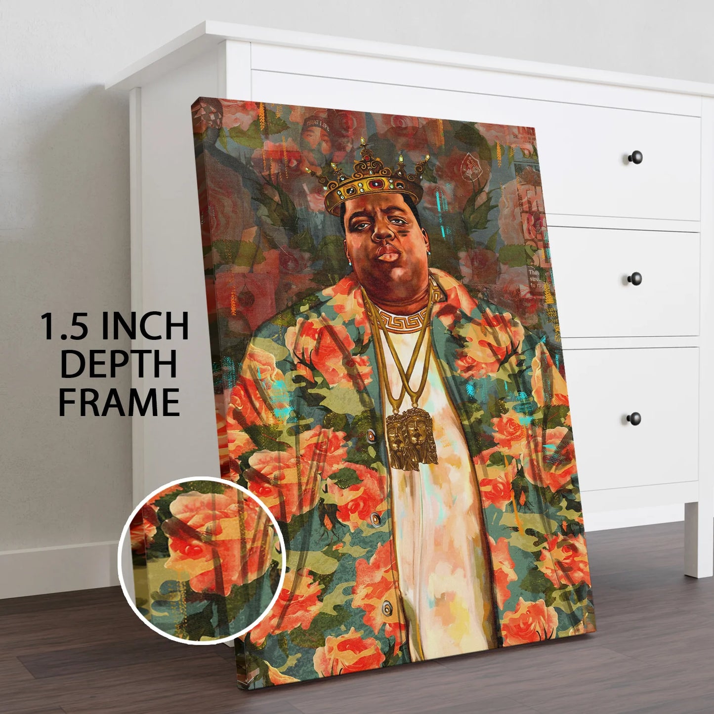 The Notorious B.I.G. American rapper Portrait Wall Art
