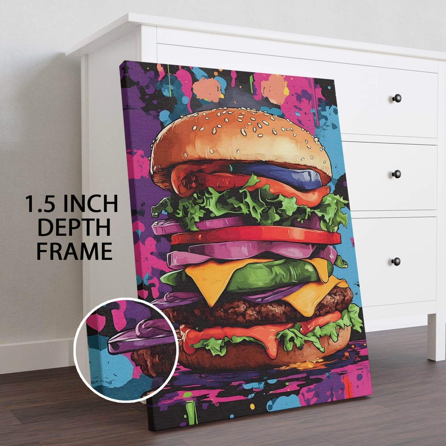 Stacked & Sassy Wall Art Painting, HD Canvas Print, Framed, Ready to Hang