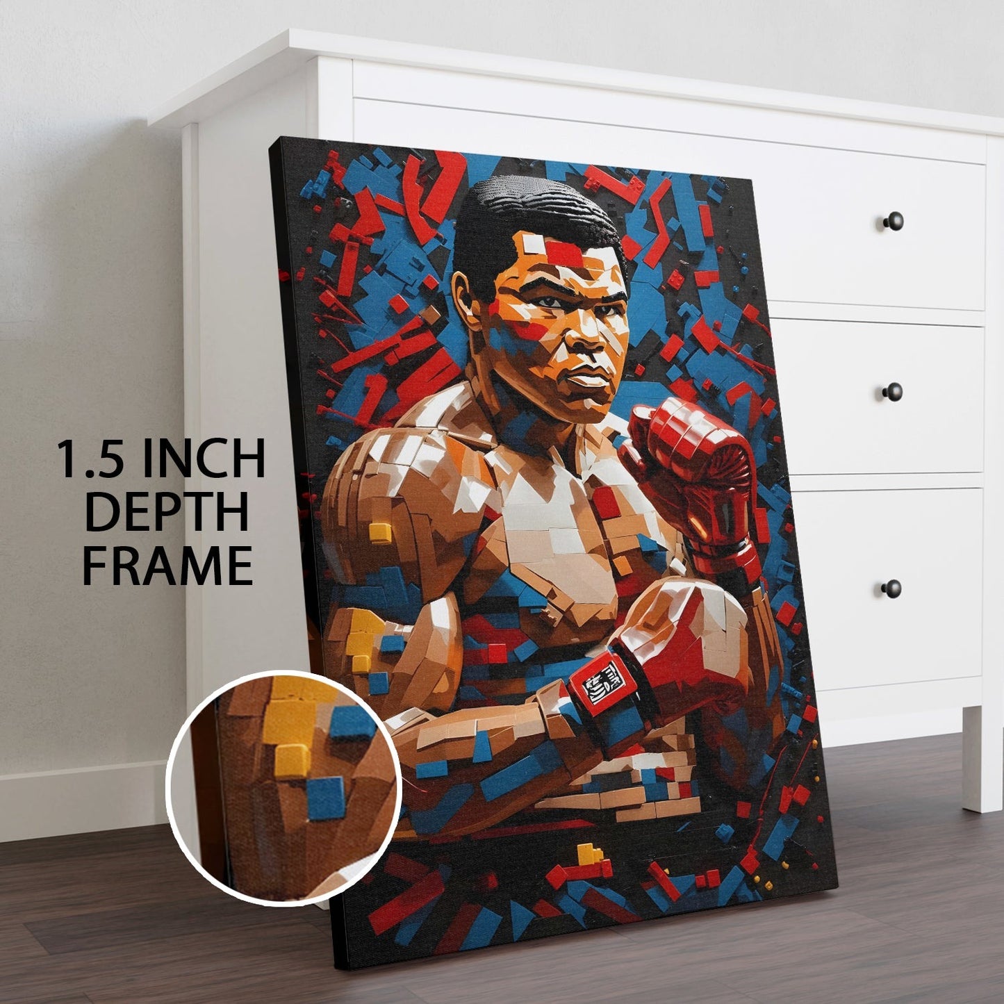 Boxing Royalty Wall Art Painting, HD Canvas Print, Framed, Ready to Hang