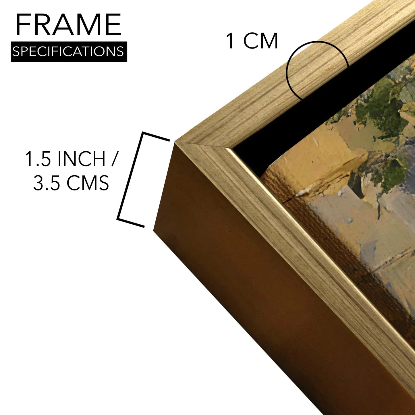 Vintage Alley Canvas Wall Painting For Hotel Room