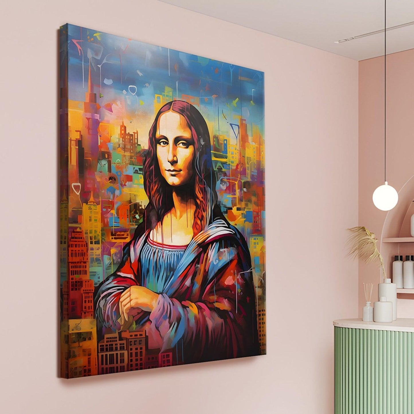 Mona Lisa Wall Frames Canvas Wall Art for Home