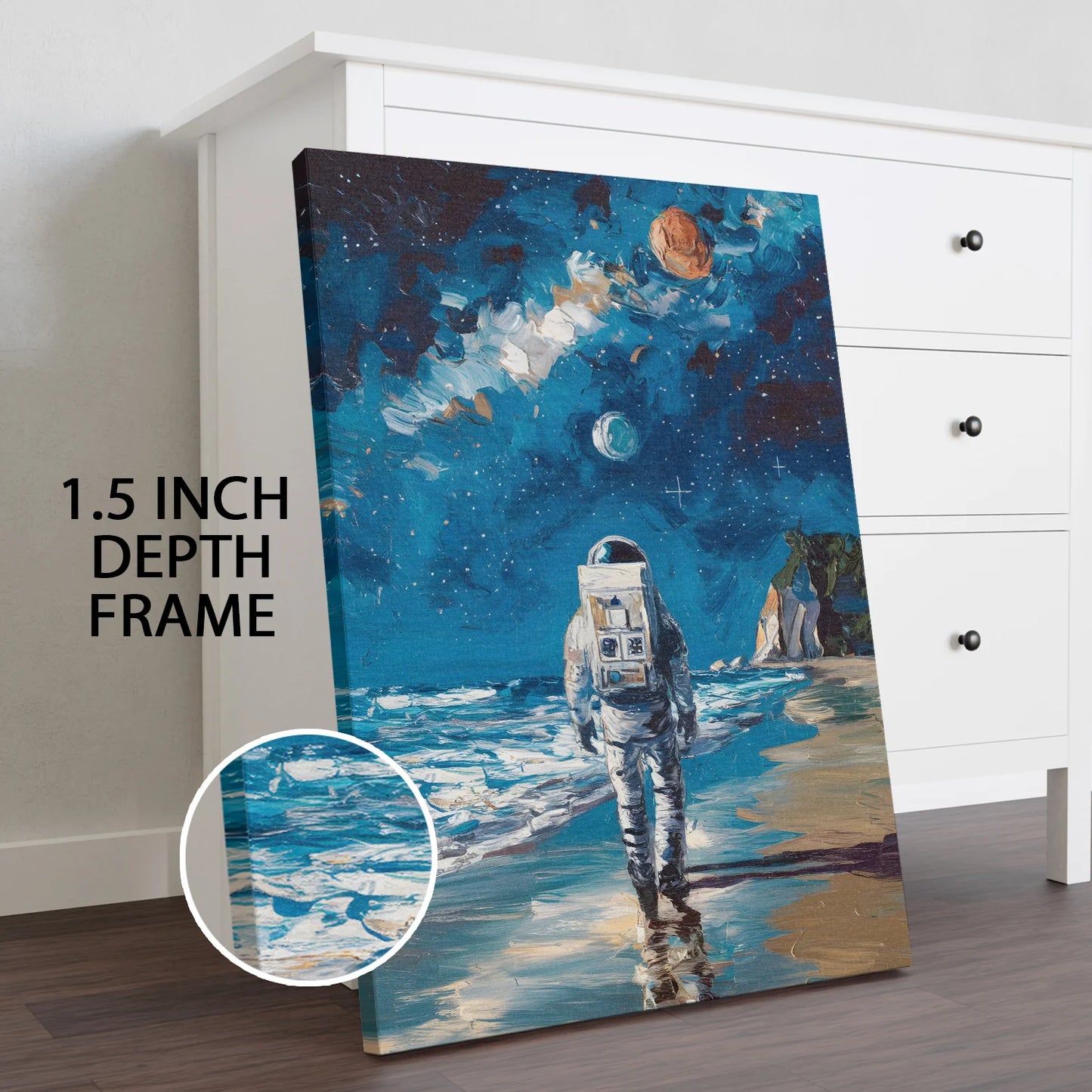 Space Canvas Wall Painting for Modern Home Decor