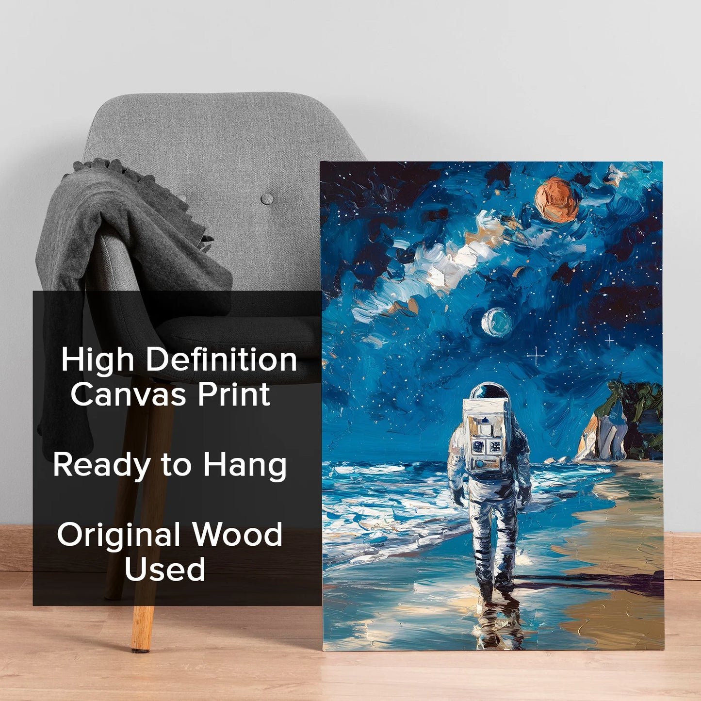 Space Canvas Wall Painting for Modern Home Decor