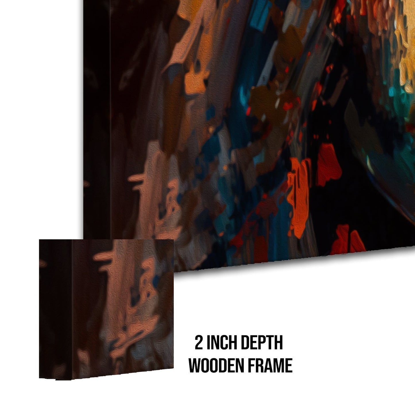 Abstract Modern Art Large Canvas Paintings. Framed Digital Reprints of Famous and Vibrant Artwork (MAWA04)