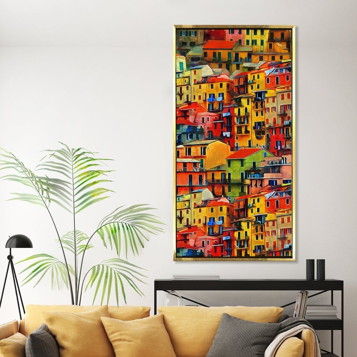 Abstract Modern Art Large Canvas Paintings. Framed Digital Reprints of Famous and Vibrant Artwork (MAWA19)
