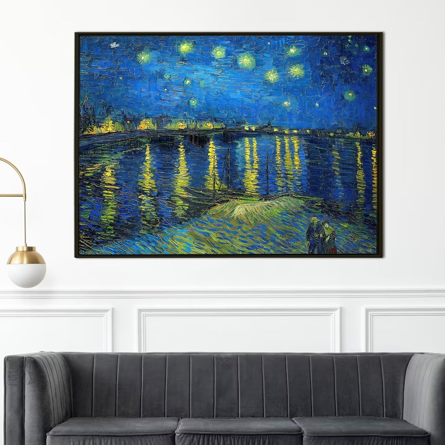 Almond Blossom Floral Giclee Canvas Prints of Van Gogh Paintings Reproduction Flowers Pictures on Canvas Artwork for Bedroom Home Decorations (VAWA02).