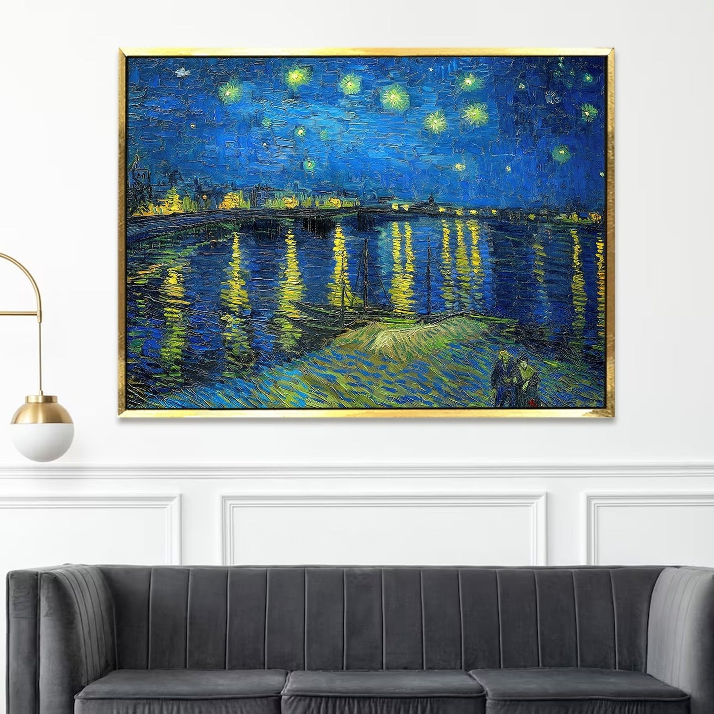 Almond Blossom Floral Giclee Canvas Prints of Van Gogh Paintings Reproduction Flowers Pictures on Canvas Artwork for Bedroom Home Decorations (VAWA02).