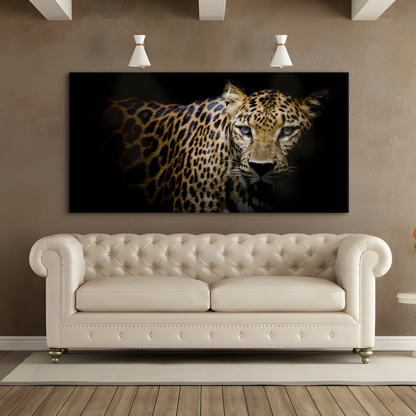 Sri Lankan Leopard Canvas Wall Art Painting