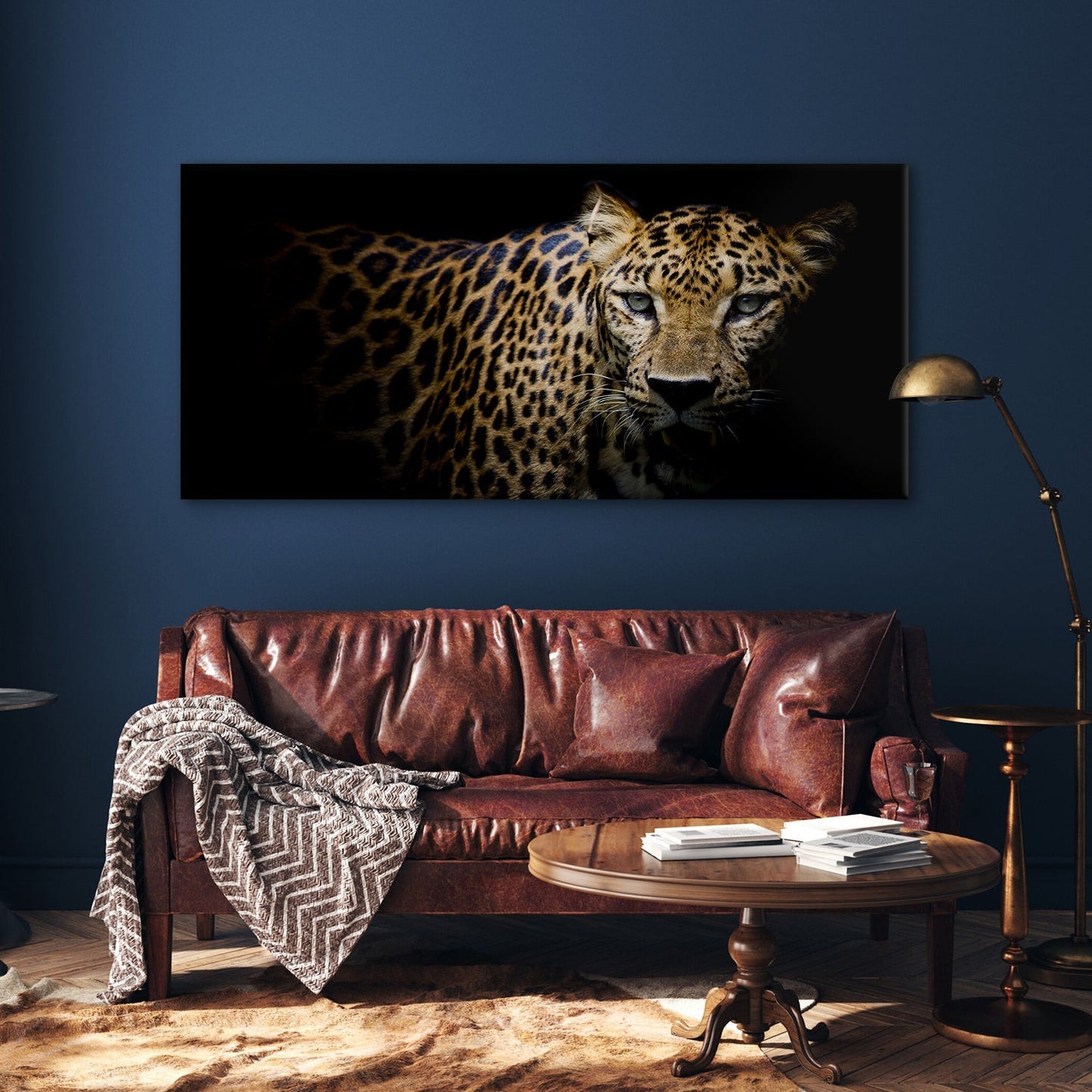 Sri Lankan Leopard Canvas Wall Art Painting