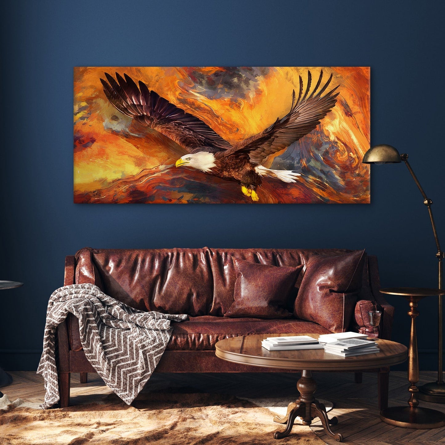 Strength – American Bald Eagle Canvas Wall Art Painting