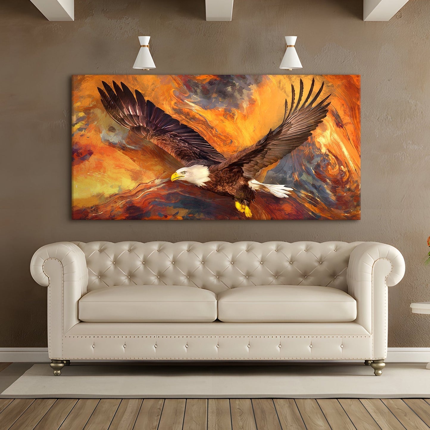Strength – American Bald Eagle Canvas Wall Art Painting