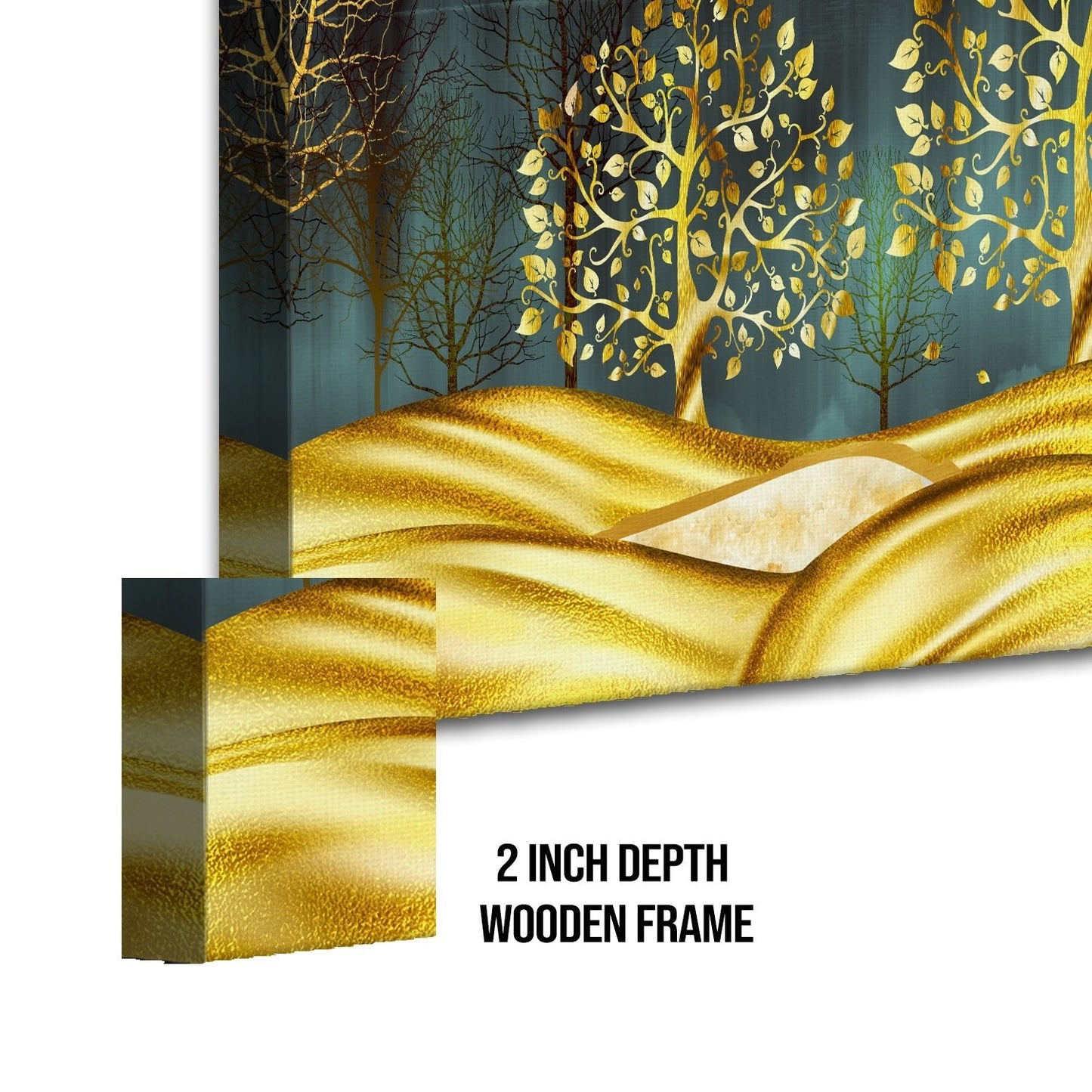Golden Dreamscape Canvas Wall Art Paintings