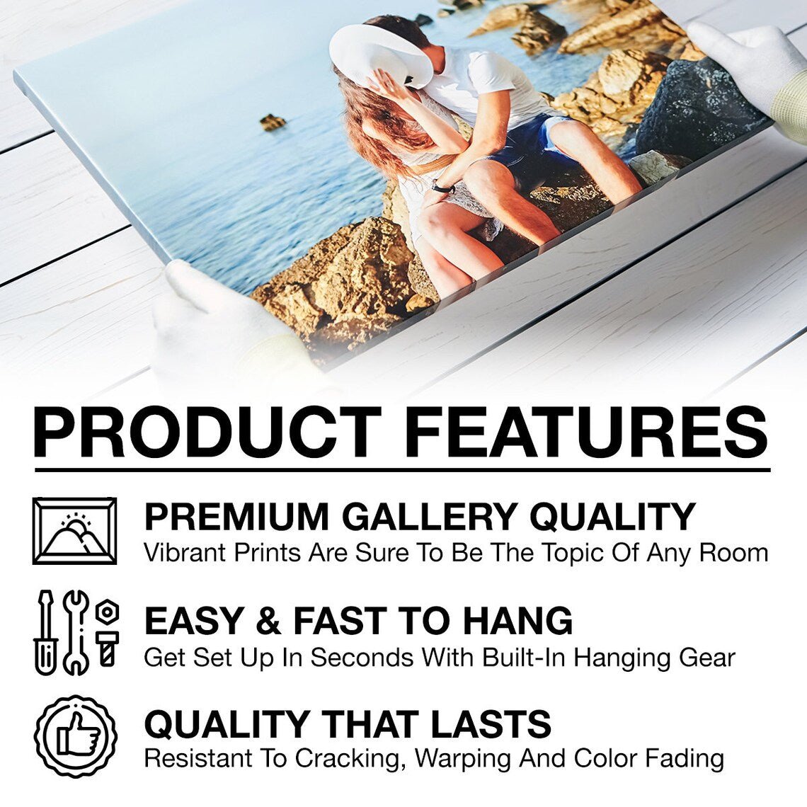 Bar Poster on Canvas, Framed, Large Size. For Cafes, Bars, Restaurants