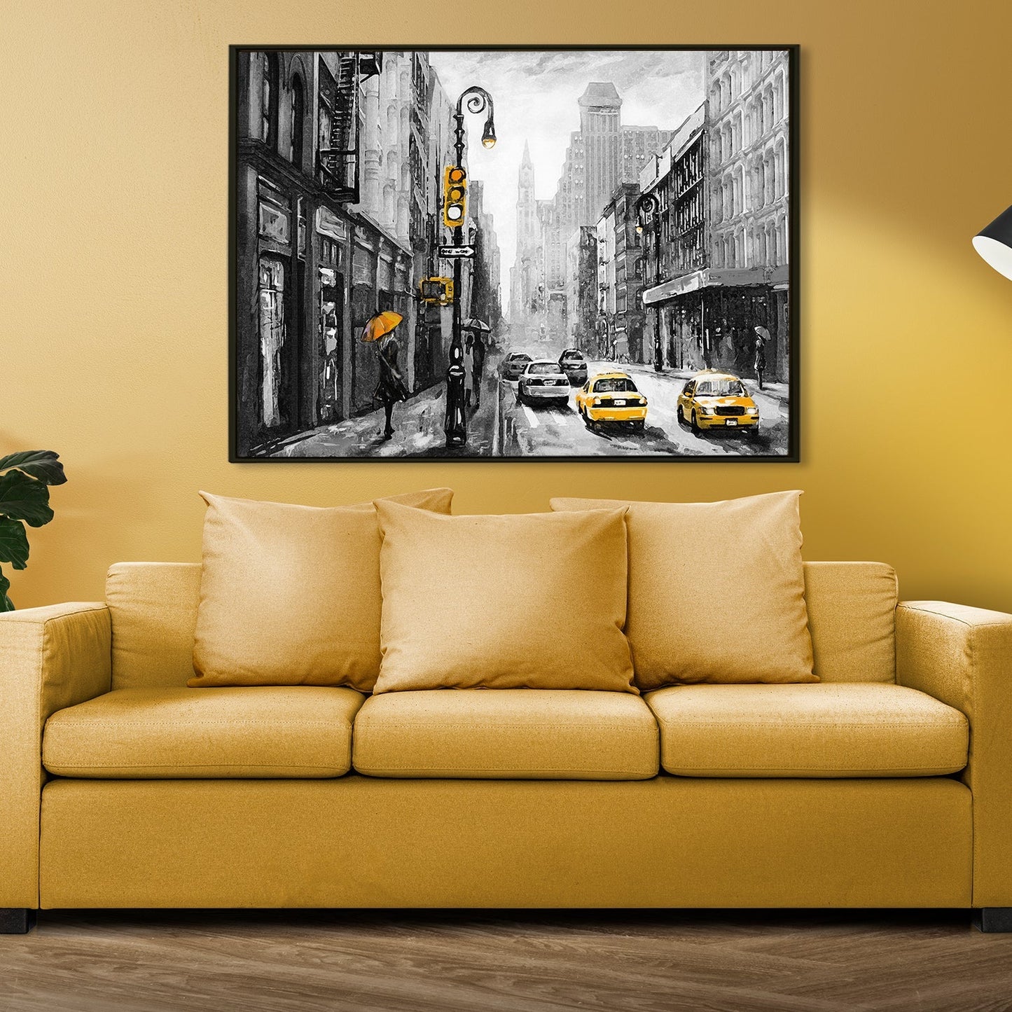Beautiful Landscapes Painting on Canvas. Large Premium Framed Wall Art for Living Room, Office Spaces. (LDWA23)