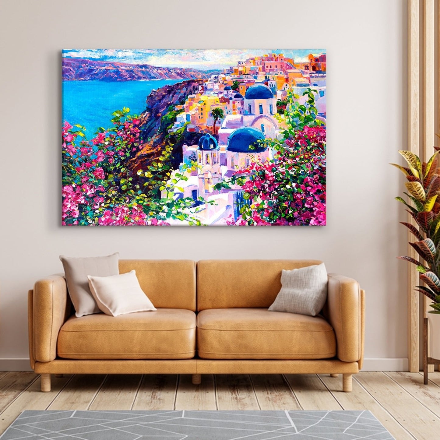 Beautiful Landscapes Painting on Canvas. Large Premium Framed Wall Art for Living Room, Office Spaces. (LDWA24)