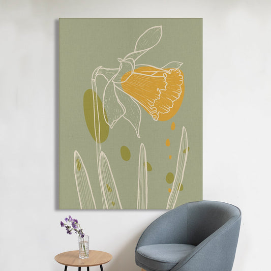 Narcissus Canvas Wall Art Painting