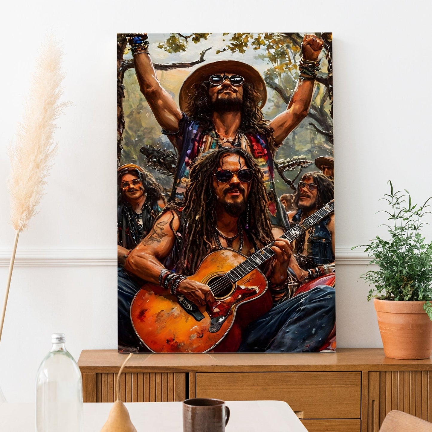 Boho Rock Wall Art